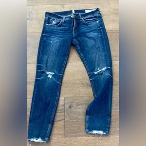 Womens RAG & BONE Lightweight Denim Wide Leg 26